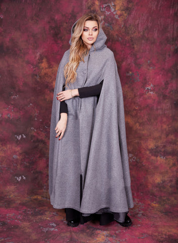 Wool Cape - Winter Heavy Coat - Special Design