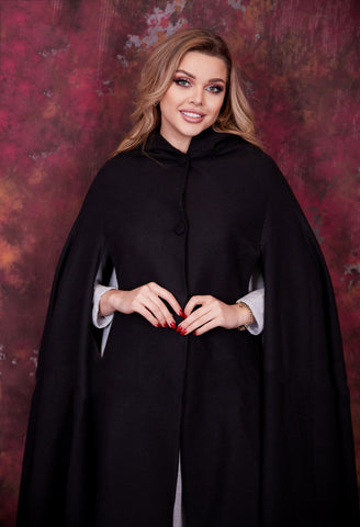 Wool Cape - Winter Heavy Coat - Special Design