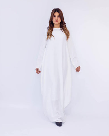 Relaxed Fit Linen Dress - Butterfly